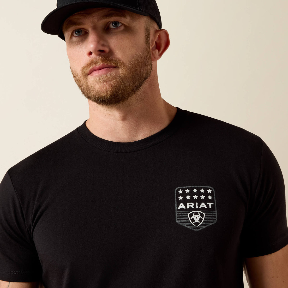 Ariat Stripe Patriotic Badge T-Shirt - Ariat Classic