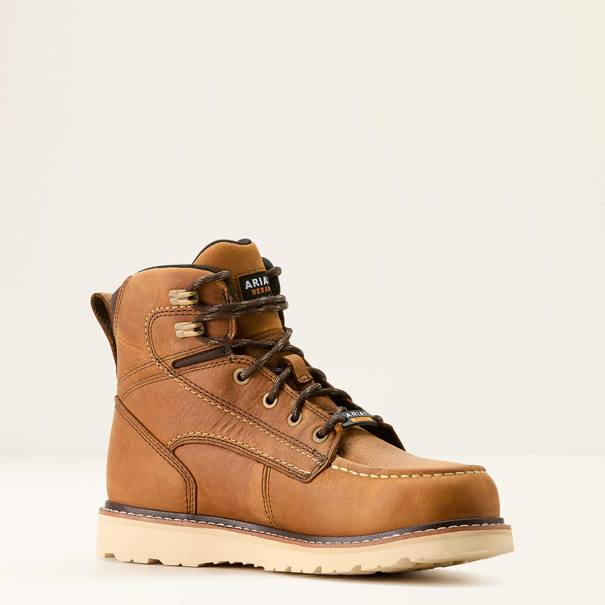 Rebar Wedge Moc Toe Waterproof Work Boot - Ariat Trusted