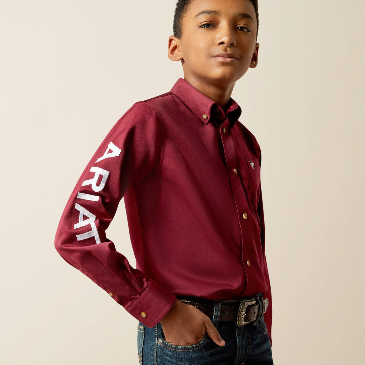 Team Logo Twill Classic Fit Shirt - Ariat Trending