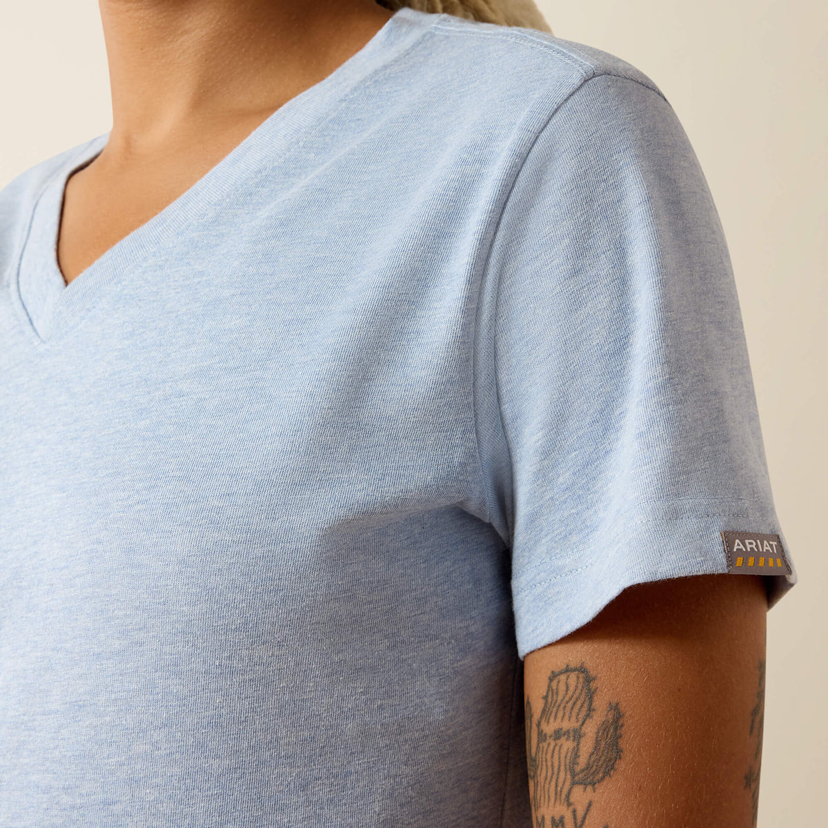 Rebar Cotton Strong Standard V-Neck T-Shirt - Ariat Essential
