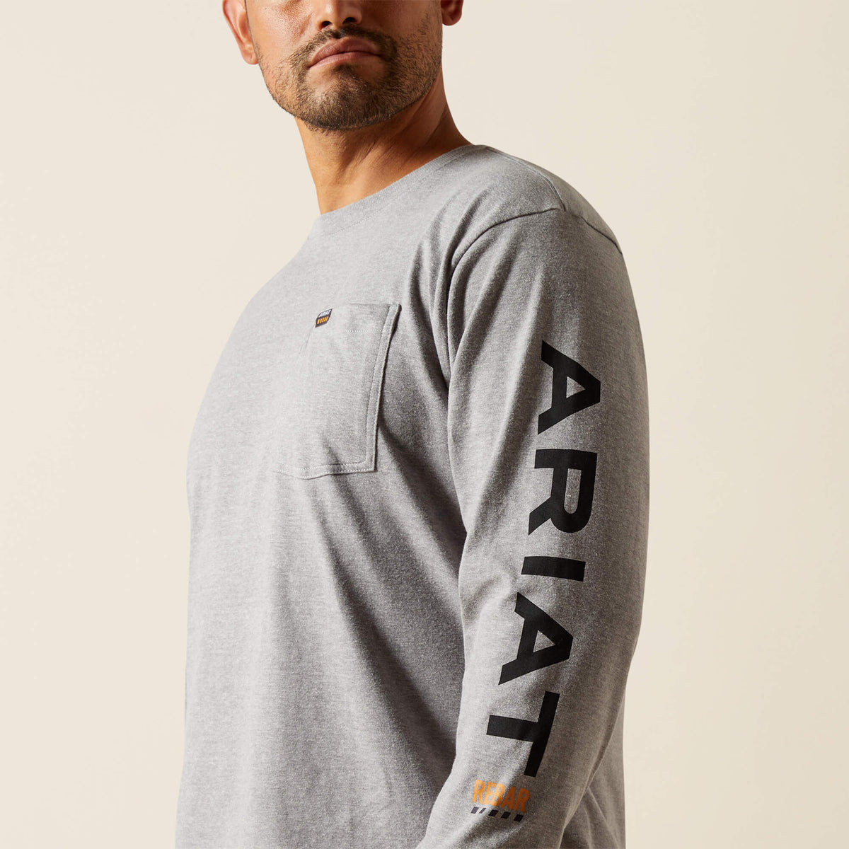 Rebar Cotton Strong Standard Logo Pocket T-Shirt - Ariat Featured