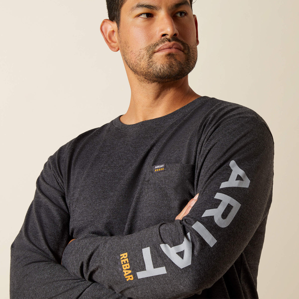 Rebar Cotton Strong Standard Logo Pocket T-Shirt - Ariat Classic