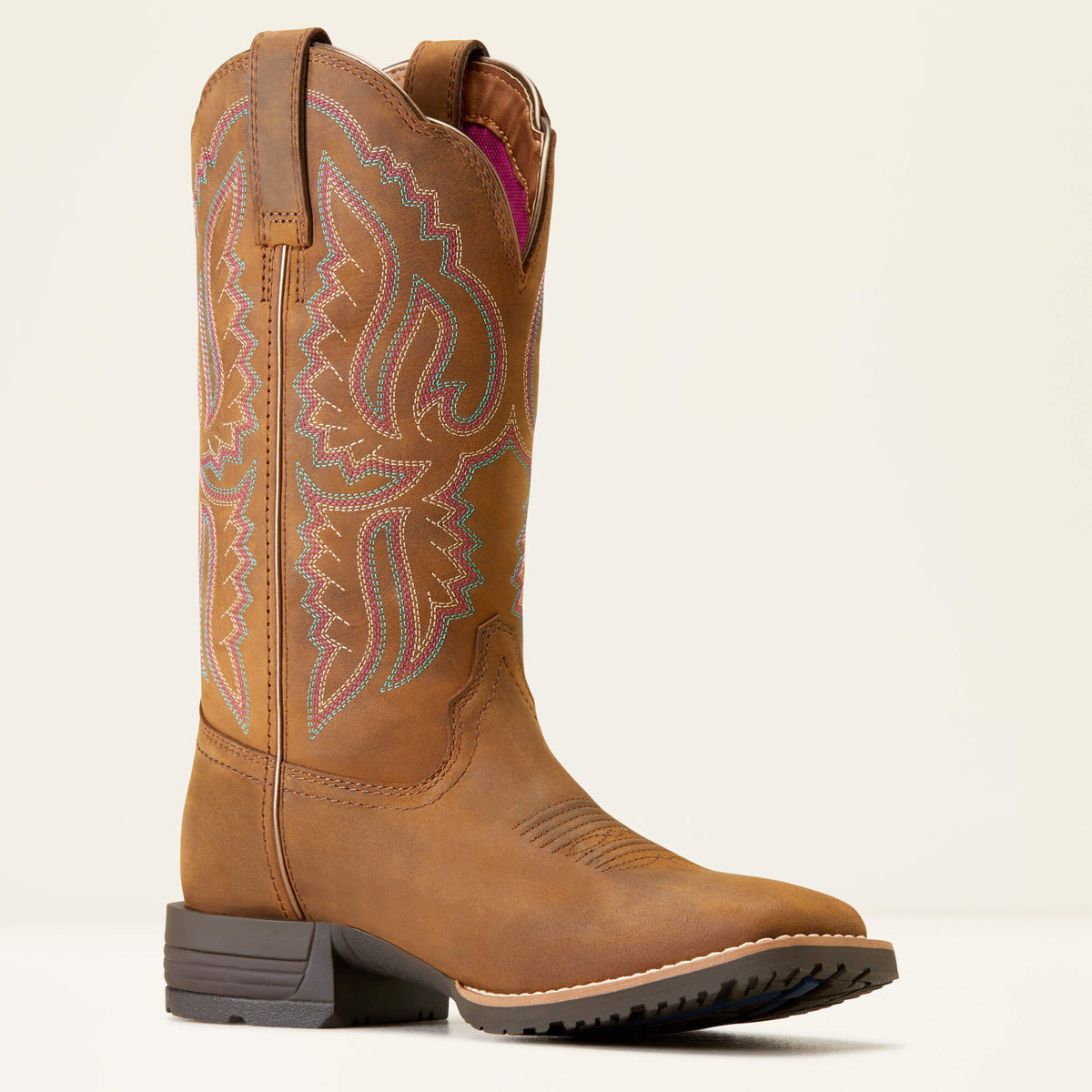Hybrid Ranchwork Wide Square Toe Western Boot - Ariat Premium