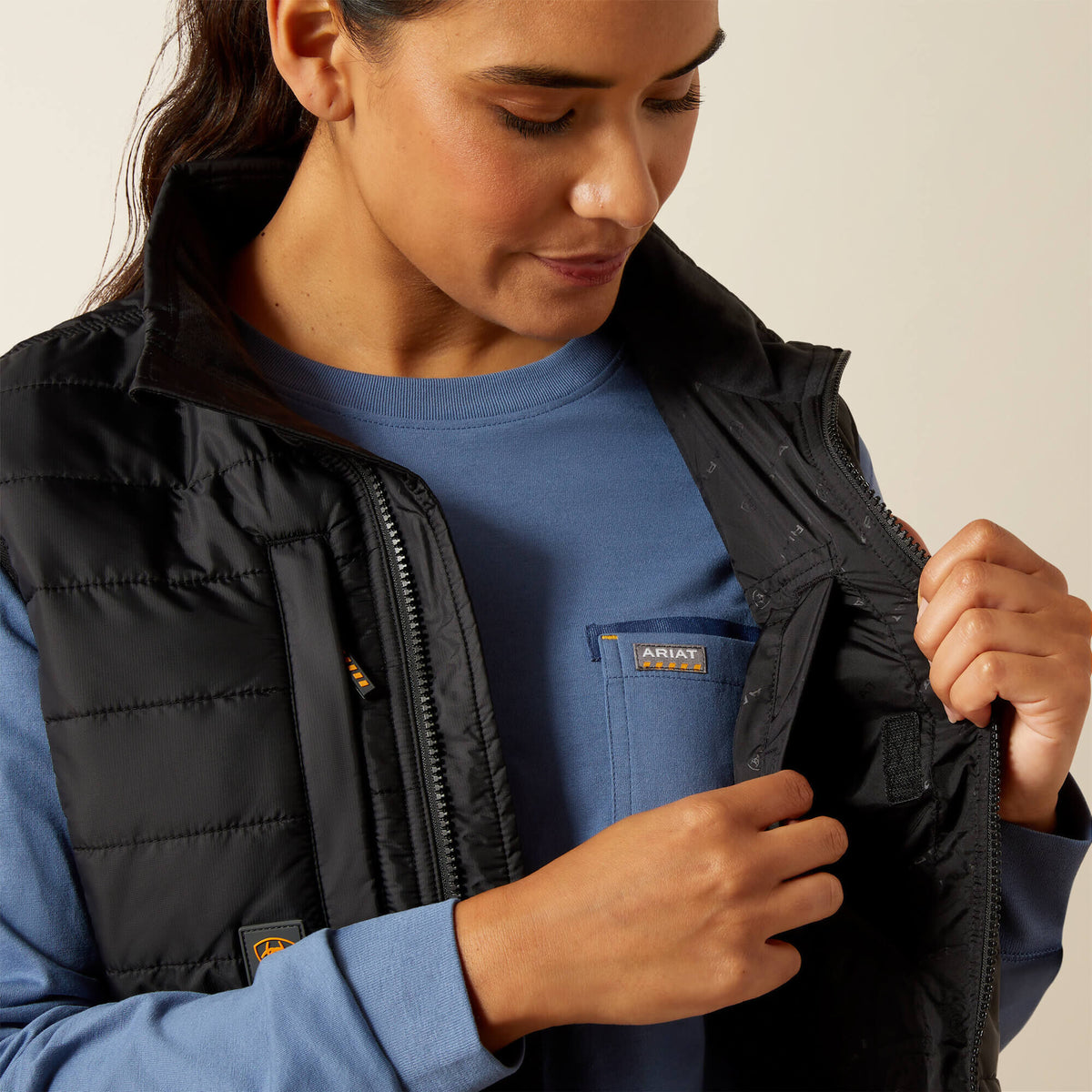 Rebar Cordura Ripstop Lightweight Insulated Vest - Ariat Quality