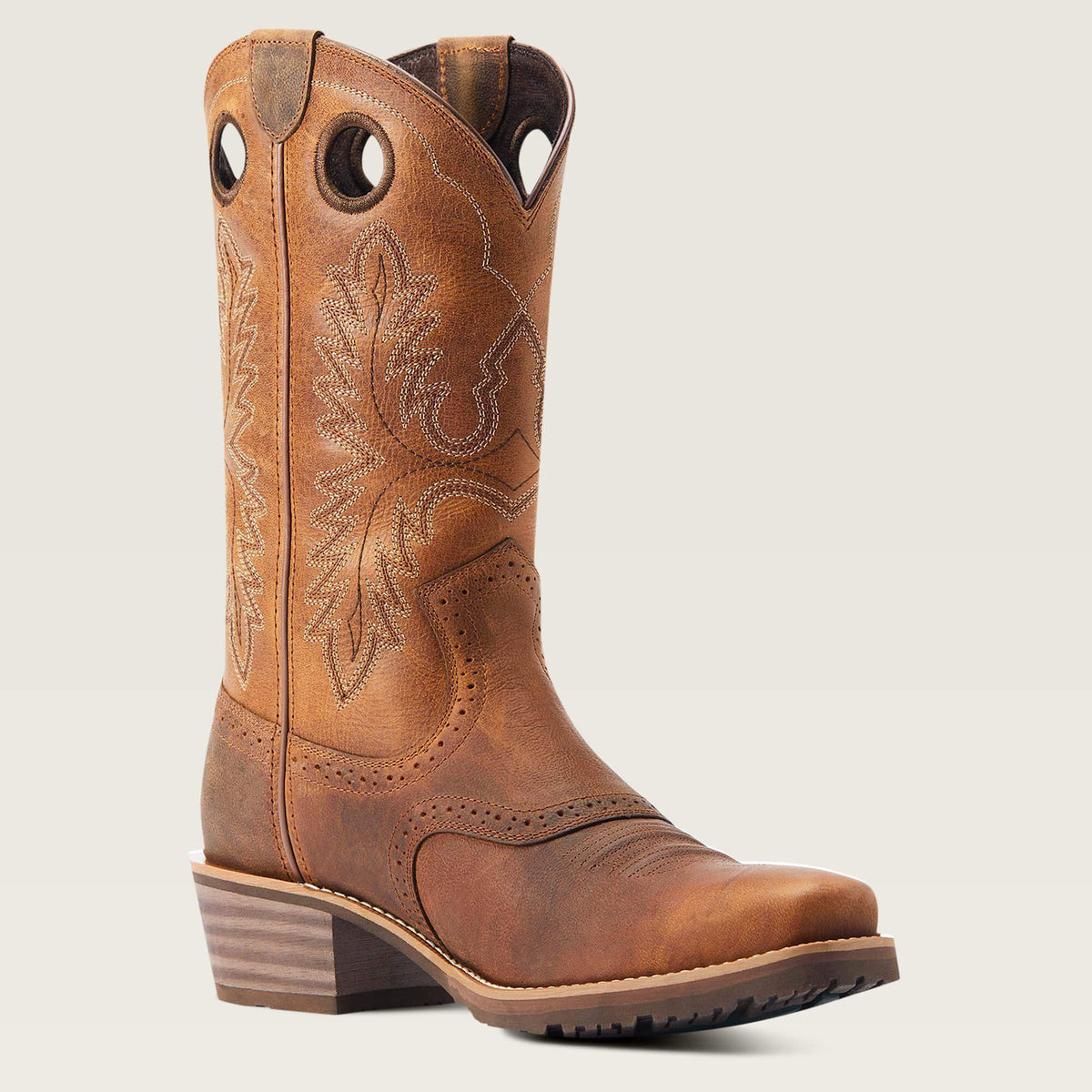 Hybrid Roughstock Square Toe Cowboy Boot - Ariat Signature