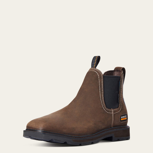 Groundbreaker Chelsea Wide Square Toe Waterproof Steel Toe Work Boot - Ariat Discount