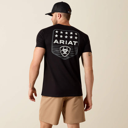 Ariat Stripe Patriotic Badge T-Shirt - Ariat Classic