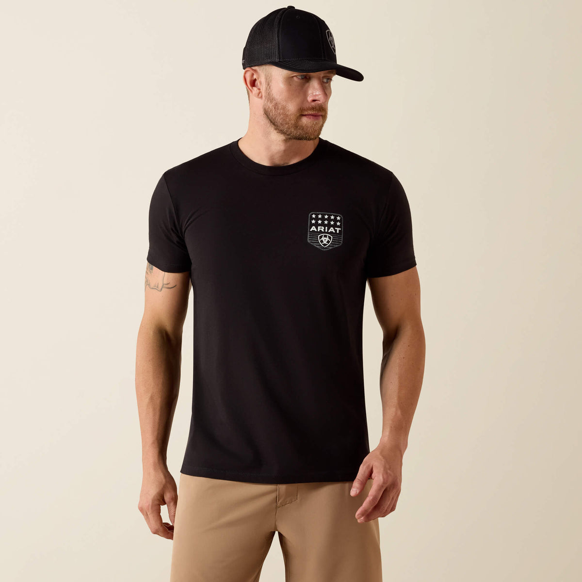 Ariat Stripe Patriotic Badge T-Shirt - Ariat Classic