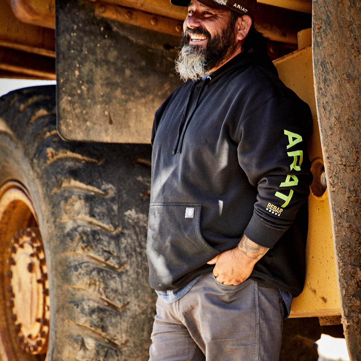 Rebar Workman Graphic Hoodie - Ariat Smart Buy