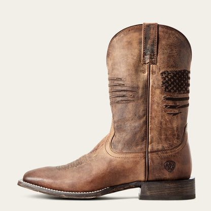 Circuit Patriot Wide Square Toe Cowboy Boot - Ariat Deals