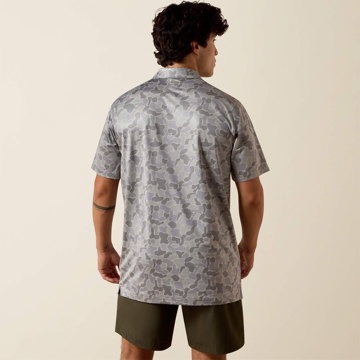 All Over Print Heathered Fitted Polo - Ariat Latest