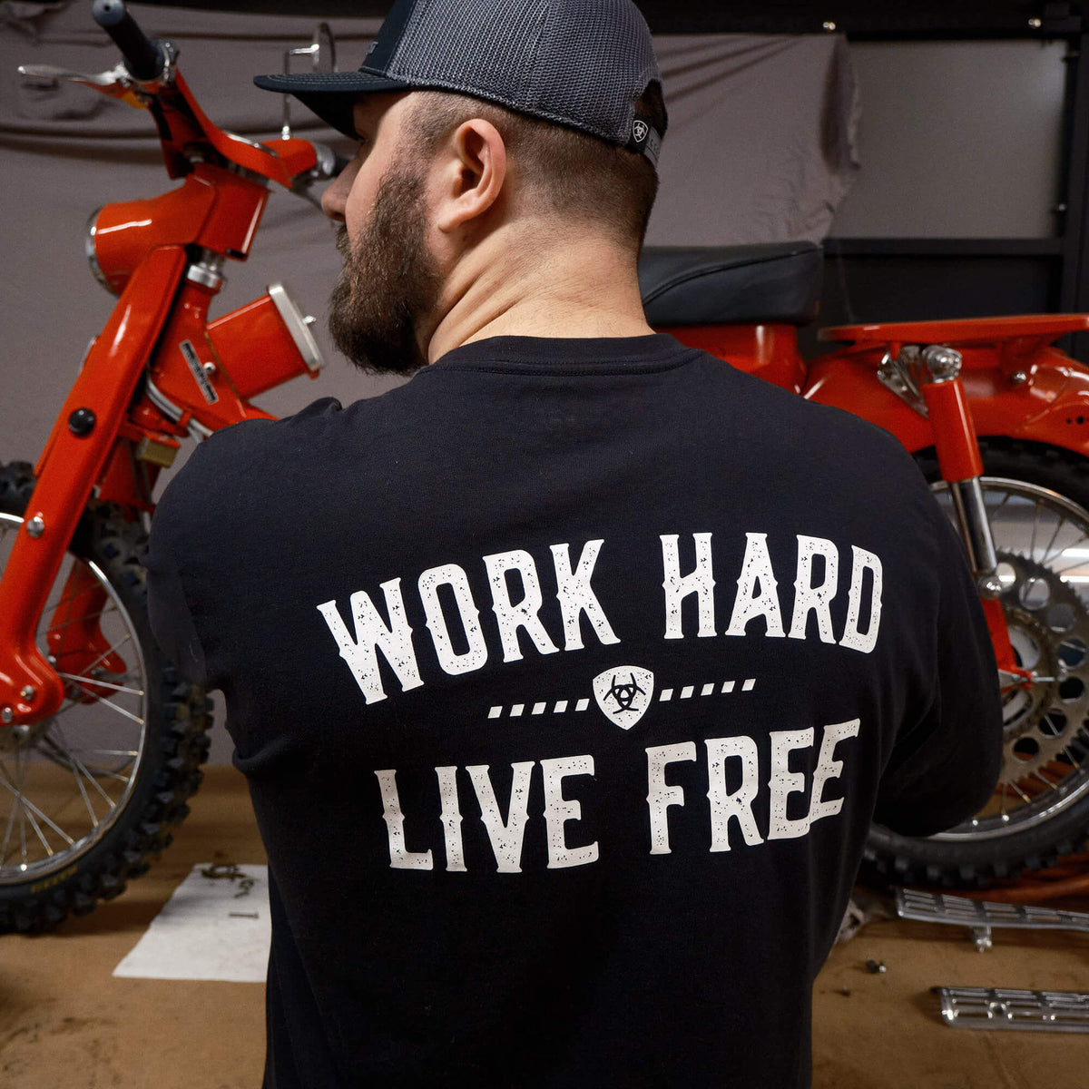 Rebar Cotton Strong WHLF T-Shirt - Ariat Signature