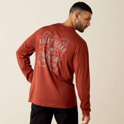 Rebar Heat Fighter Label Long Sleeve T-Shirt - Ariat Classic