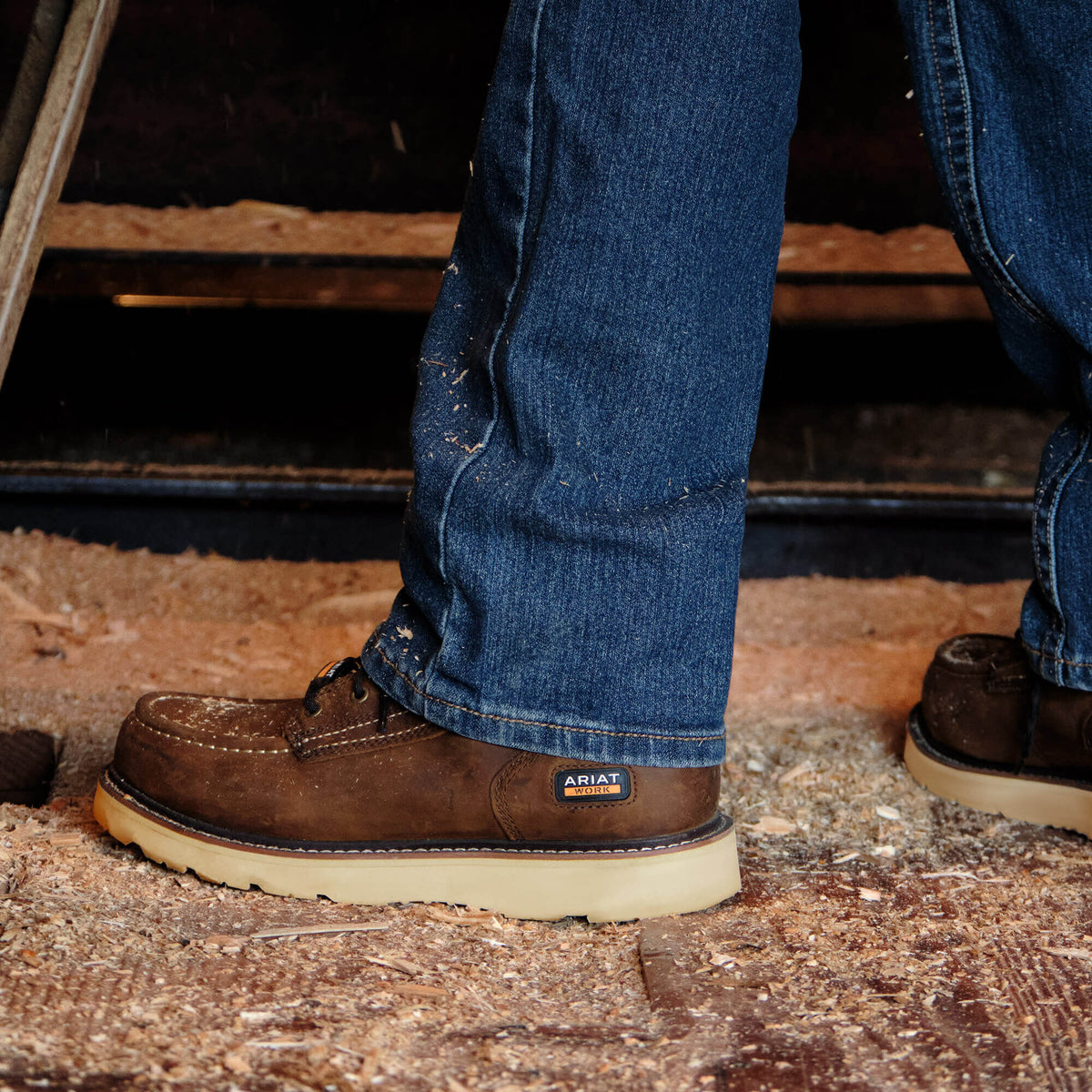 Rebar Wedge Moc Toe 6" Waterproof Work Boot - Ariat Sale