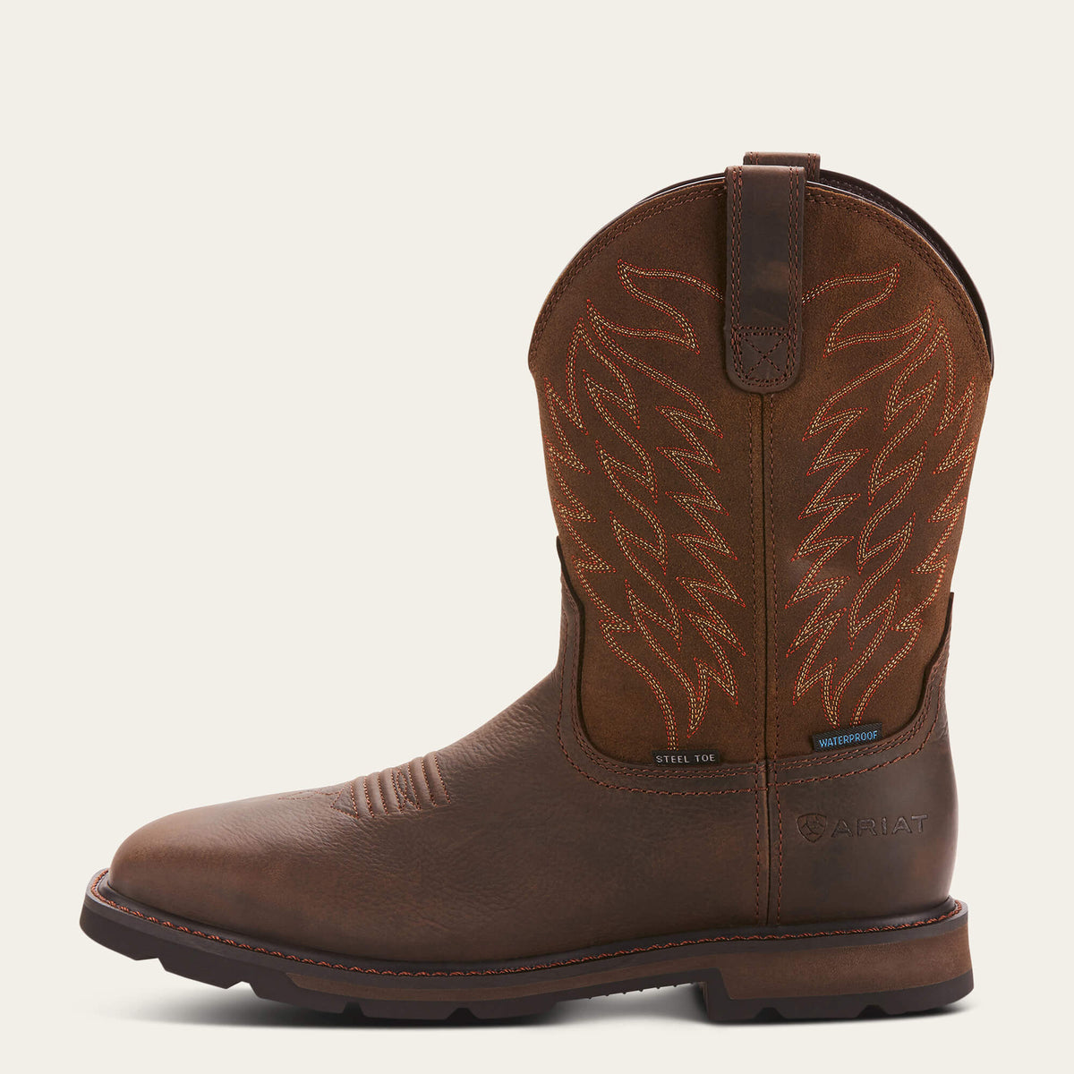 Groundbreaker Wide Square Toe Waterproof Steel Toe Work Boot - Ariat Popular