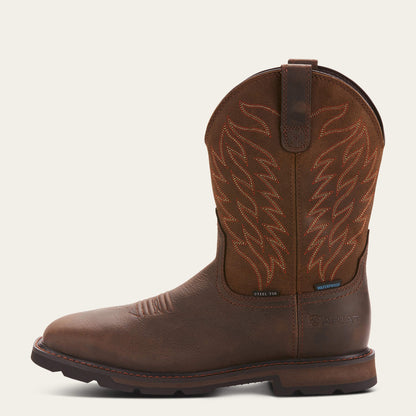 Groundbreaker Wide Square Toe Waterproof Steel Toe Work Boot - Ariat Popular