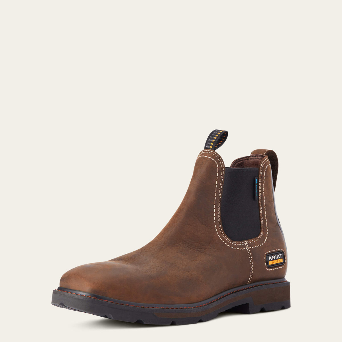 Groundbreaker Chelsea Wide Square Toe Waterproof Work Boot - Ariat Discount