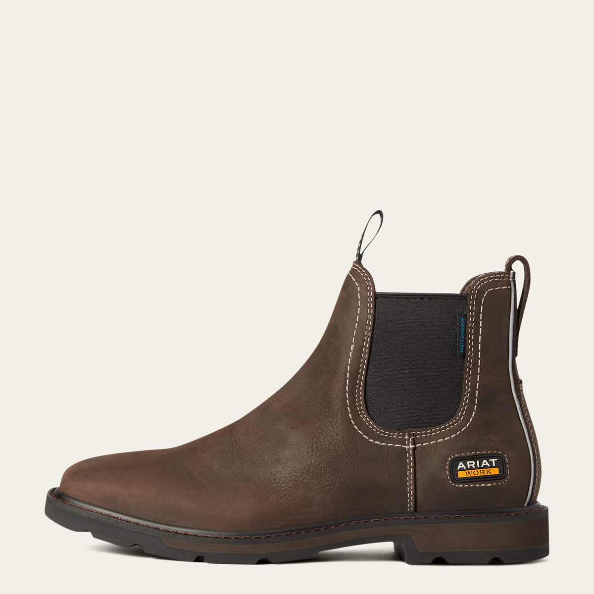 Groundbreaker Chelsea Wide Square Toe Waterproof Work Boot - Ariat Discount