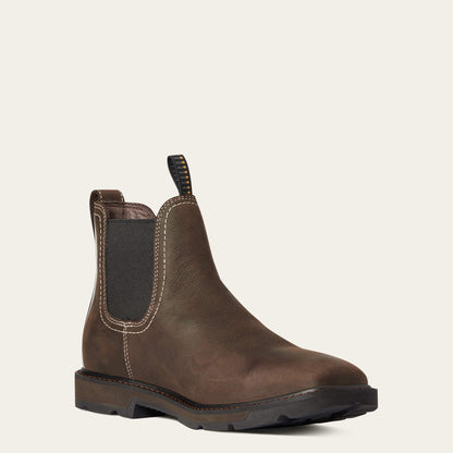 Groundbreaker Chelsea Wide Square Toe Waterproof Work Boot - Ariat Discount