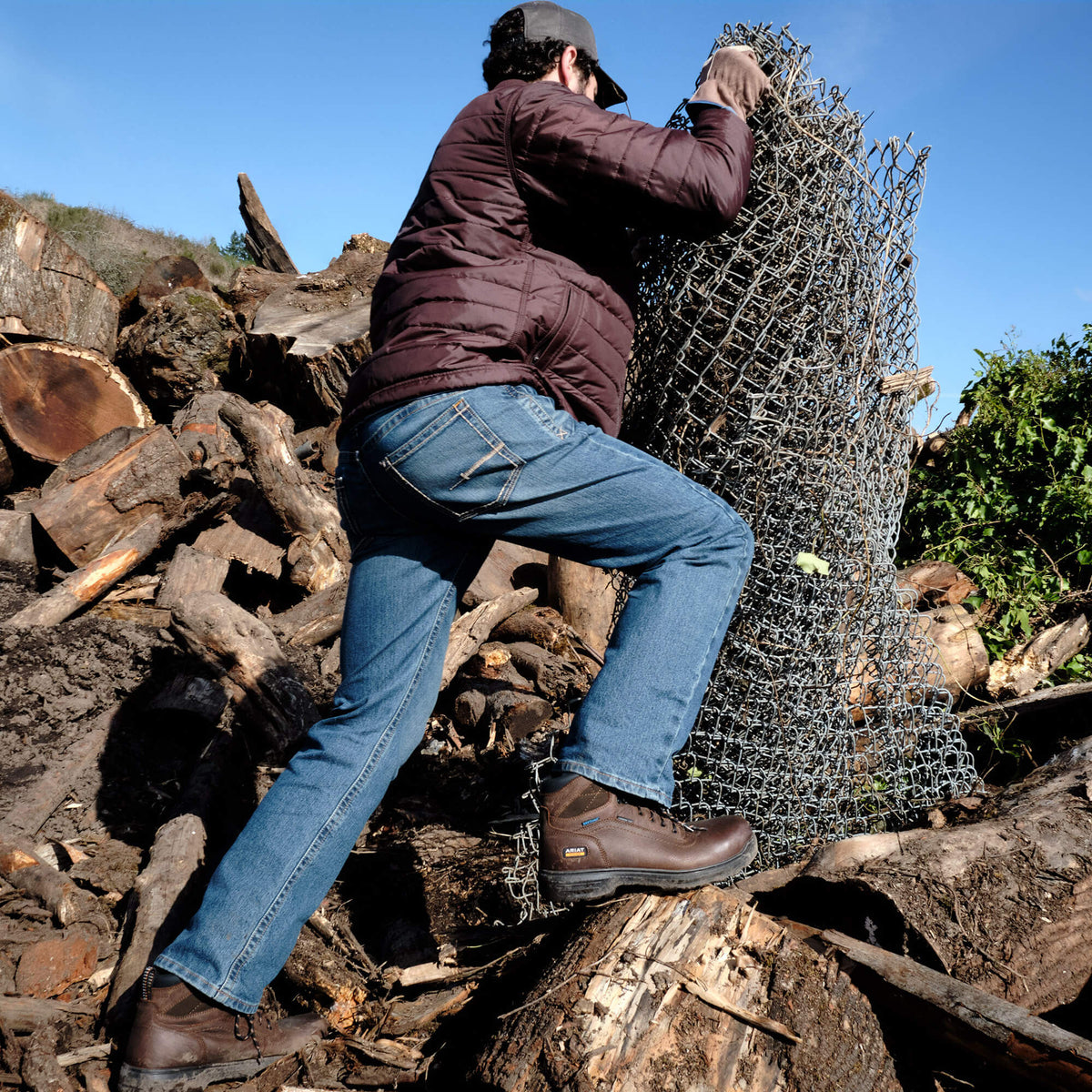 Men's Slim Fit Work Pants - Rebar Denim - Ariat Customer Favorite