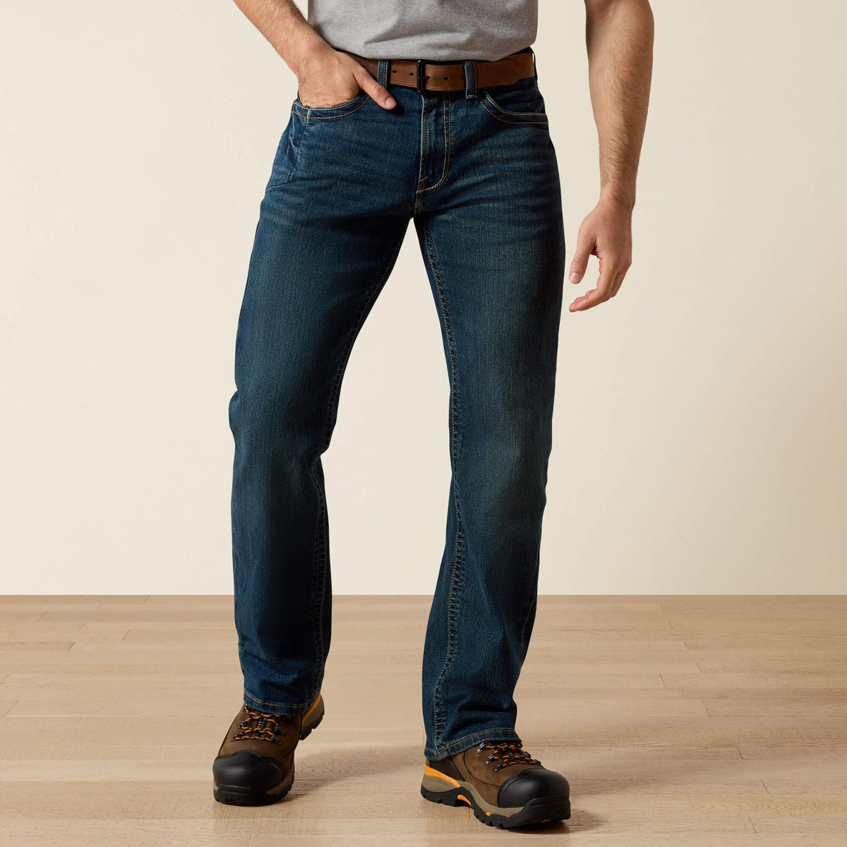 Men's Low Rise, Bootcut Work Pants - Rebar Denim - Ariat Discount
