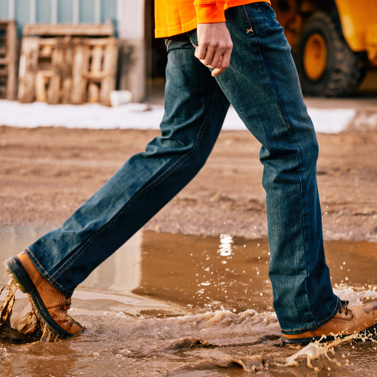 Men's Low Rise, Bootcut Work Pants - Rebar Denim - Ariat Discount