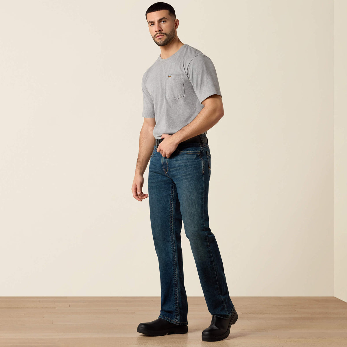 Men's Low Rise, Bootcut Work Pants - Rebar Denim - Ariat Discount