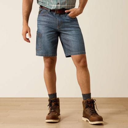 Rebar M4 Relaxed Denim 10" DuraStretch Shorts - Ariat Everyday
