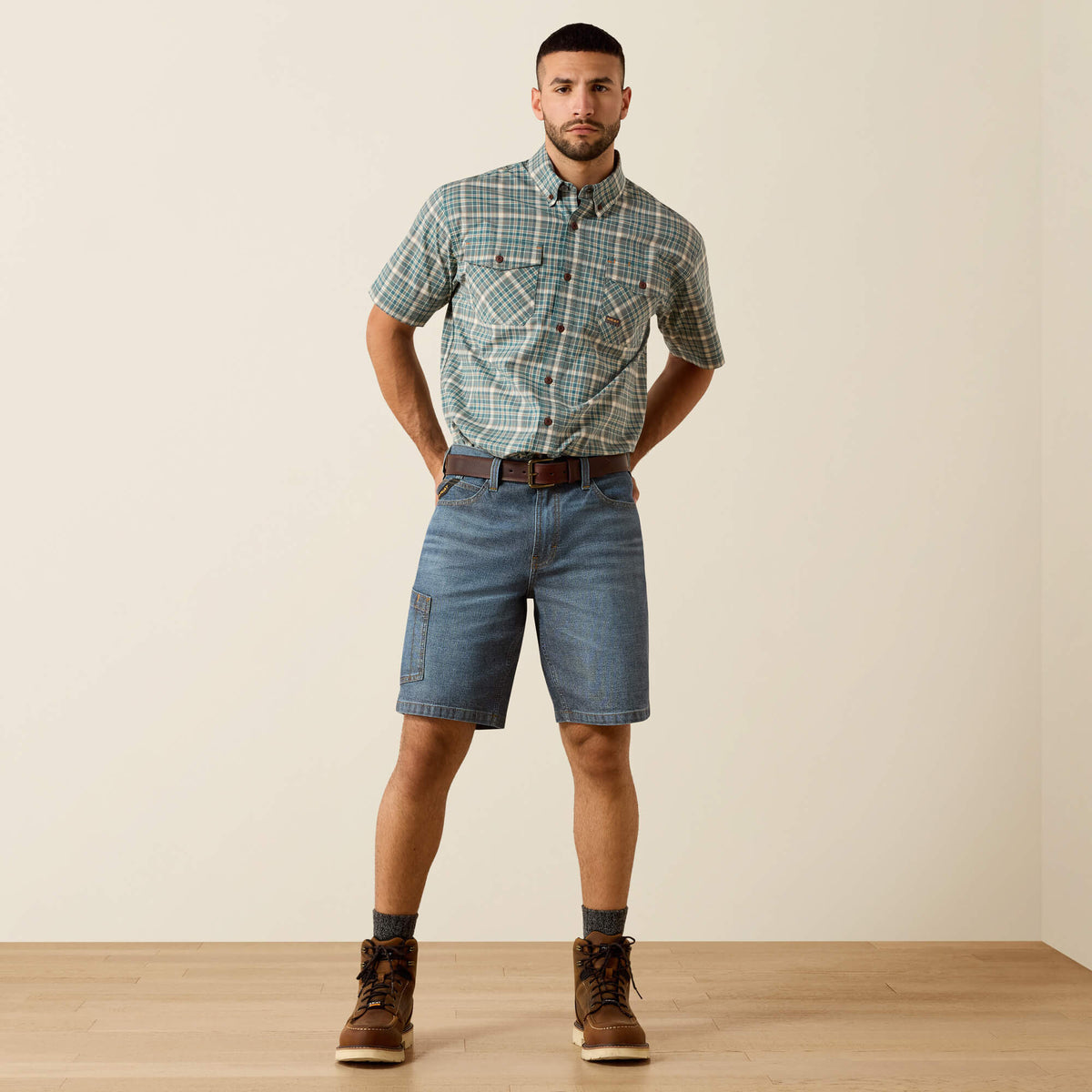 Rebar M4 Relaxed Denim 10" DuraStretch Shorts - Ariat Everyday