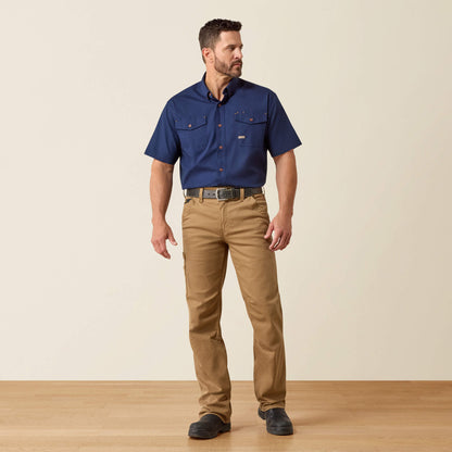 Rebar M4 Relaxed DuraStretch Washed Twill Dungaree Boot Cut Pant - Ariat Deals