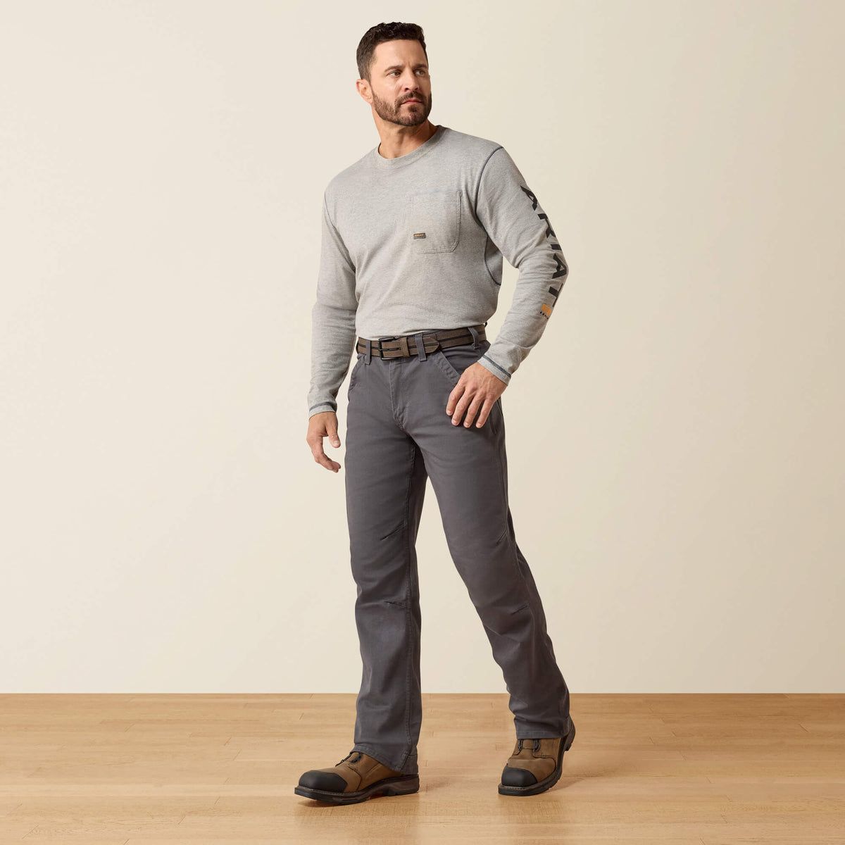 Rebar M4 Relaxed DuraStretch Washed Twill Dungaree Boot Cut Pant - Ariat Everyday