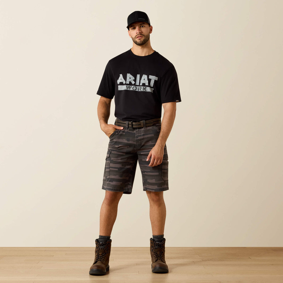Rebar DuraStretch Made Tough Cargo 11" Short - Ariat Latest