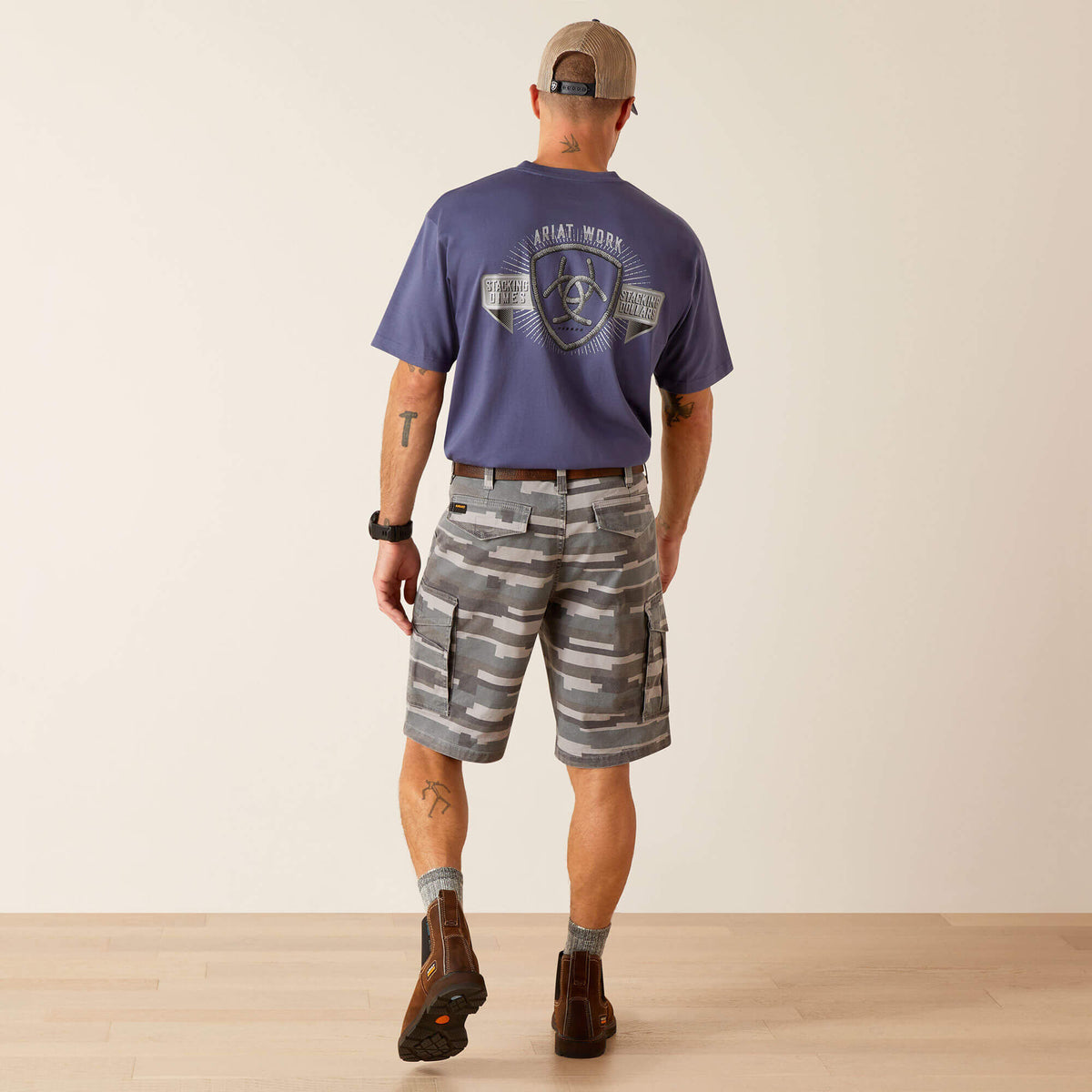 Rebar DuraStretch Made Tough Cargo 11" Short - Ariat Recommended