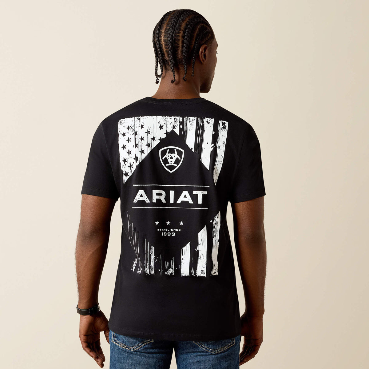 Ariat Wooden Diamond Flag Classic Fit T-Shirt - Ariat Everyday