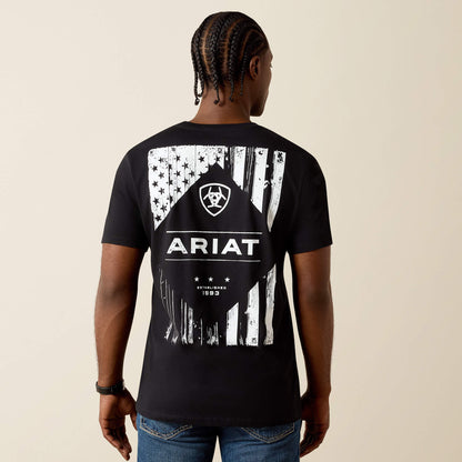 Ariat Wooden Diamond Flag Classic Fit T-Shirt - Ariat Everyday