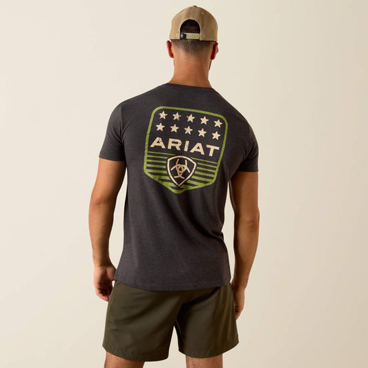 Ariat Stripe Patriotic Badge T-Shirt - Ariat Customer Favorite
