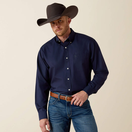 Wrinkle Free Solid Classic Fit Shirt - Ariat Premium