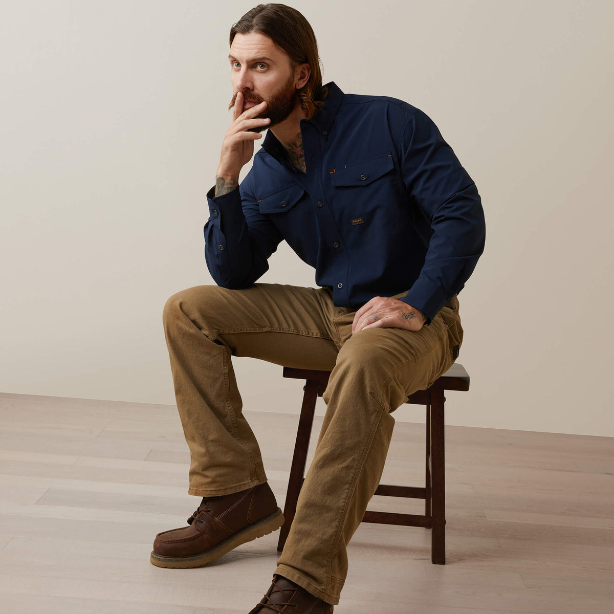 Rebar Made Tough VentTEK DuraStretch Work Shirt - Ariat Essential