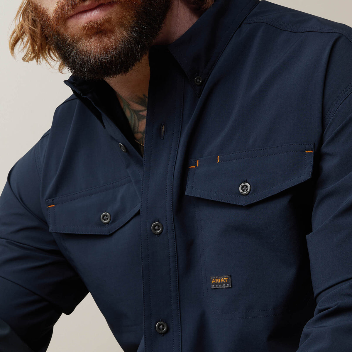 Rebar Made Tough VentTEK DuraStretch Work Shirt - Ariat Essential