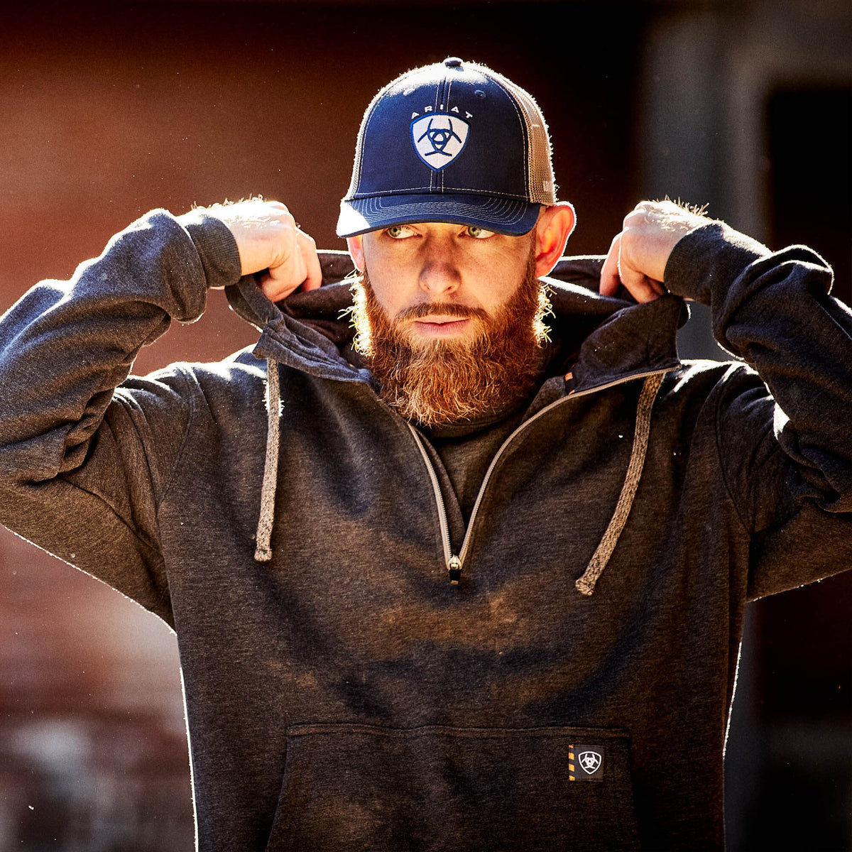 Rebar Workman 1/4 Zip Hoodie - Ariat Trending