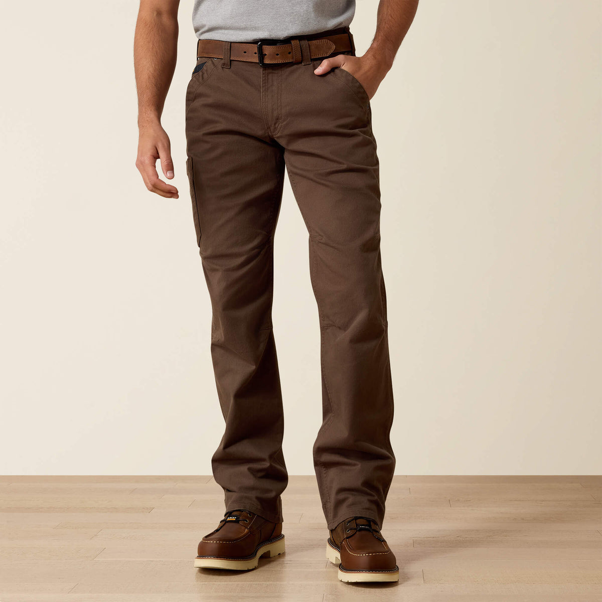 Rebar M5 Straight DuraStretch Washed Twill Dungaree Straight Leg Pant - Ariat Value