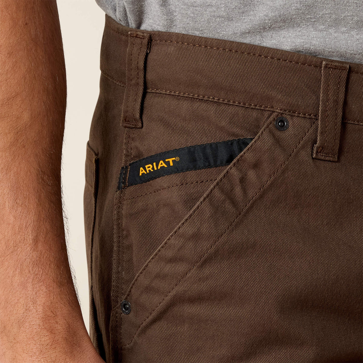 Rebar M5 Straight DuraStretch Washed Twill Dungaree Straight Leg Pant - Ariat Value