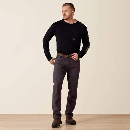 Rebar M4 Relaxed DuraStretch Made Tough Double Front Straight Pant - Ariat Quality