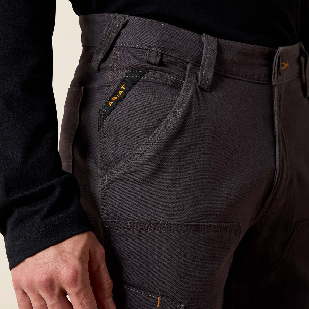 Rebar M4 Relaxed DuraStretch Made Tough Double Front Straight Pant - Ariat Quality