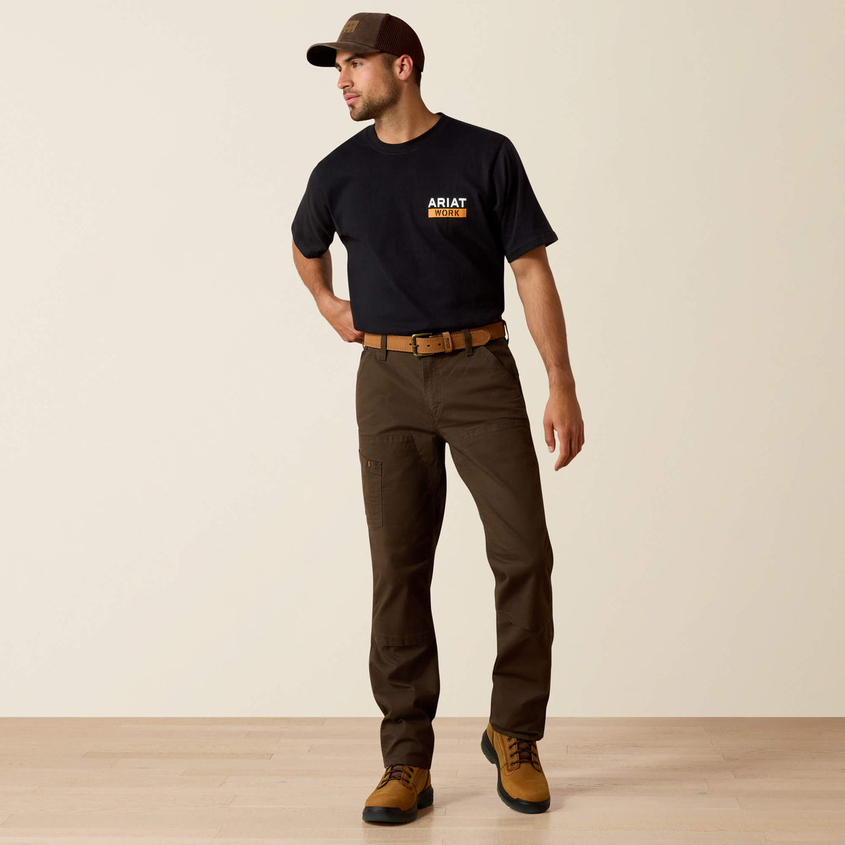 Rebar M4 Relaxed DuraStretch Made Tough Double Front Straight Pant - Ariat Classic