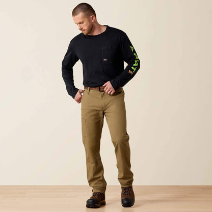 Rebar M4 Relaxed DuraStretch Made Tough Double Front Straight Pant - Ariat Classic