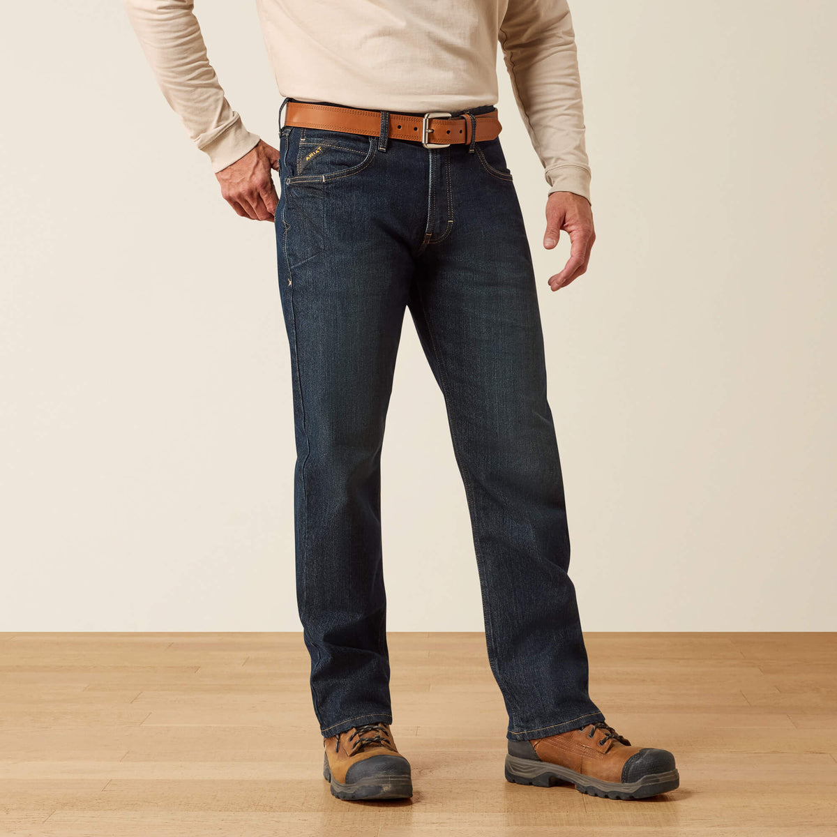 Rebar M4 Relaxed DuraStretch Basic Stackable Straight Leg Jean - Ariat Smart Buy