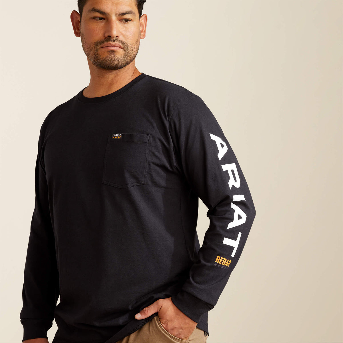 Rebar Cotton Strong Standard Logo Pocket T-Shirt - Ariat Smart Buy