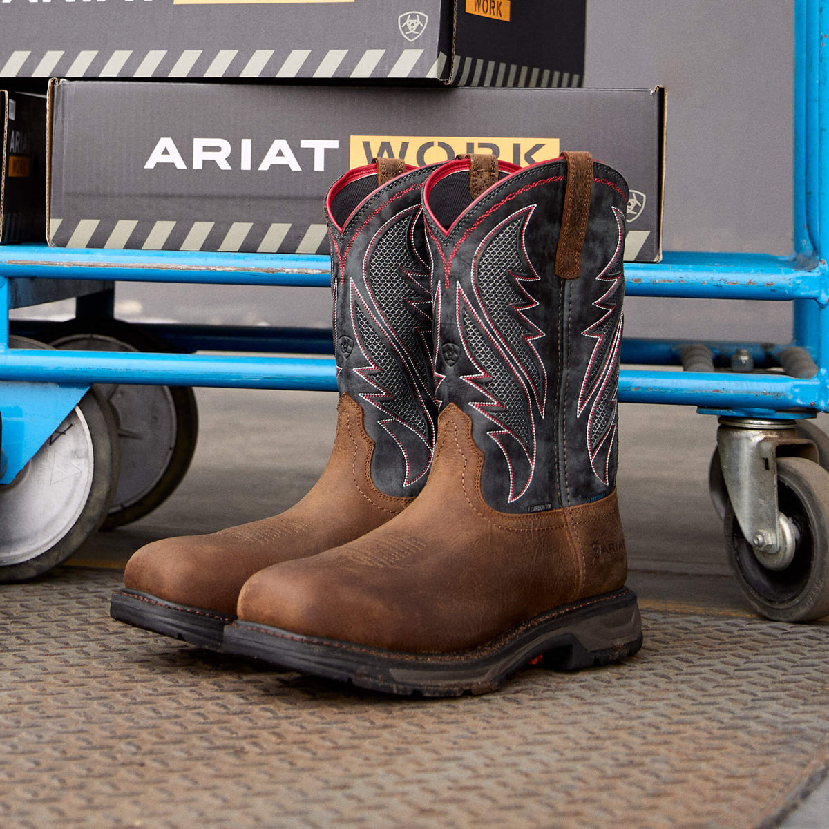 WorkHog XT VentTEK Waterproof Carbon Toe Work Boot - Ariat Signature