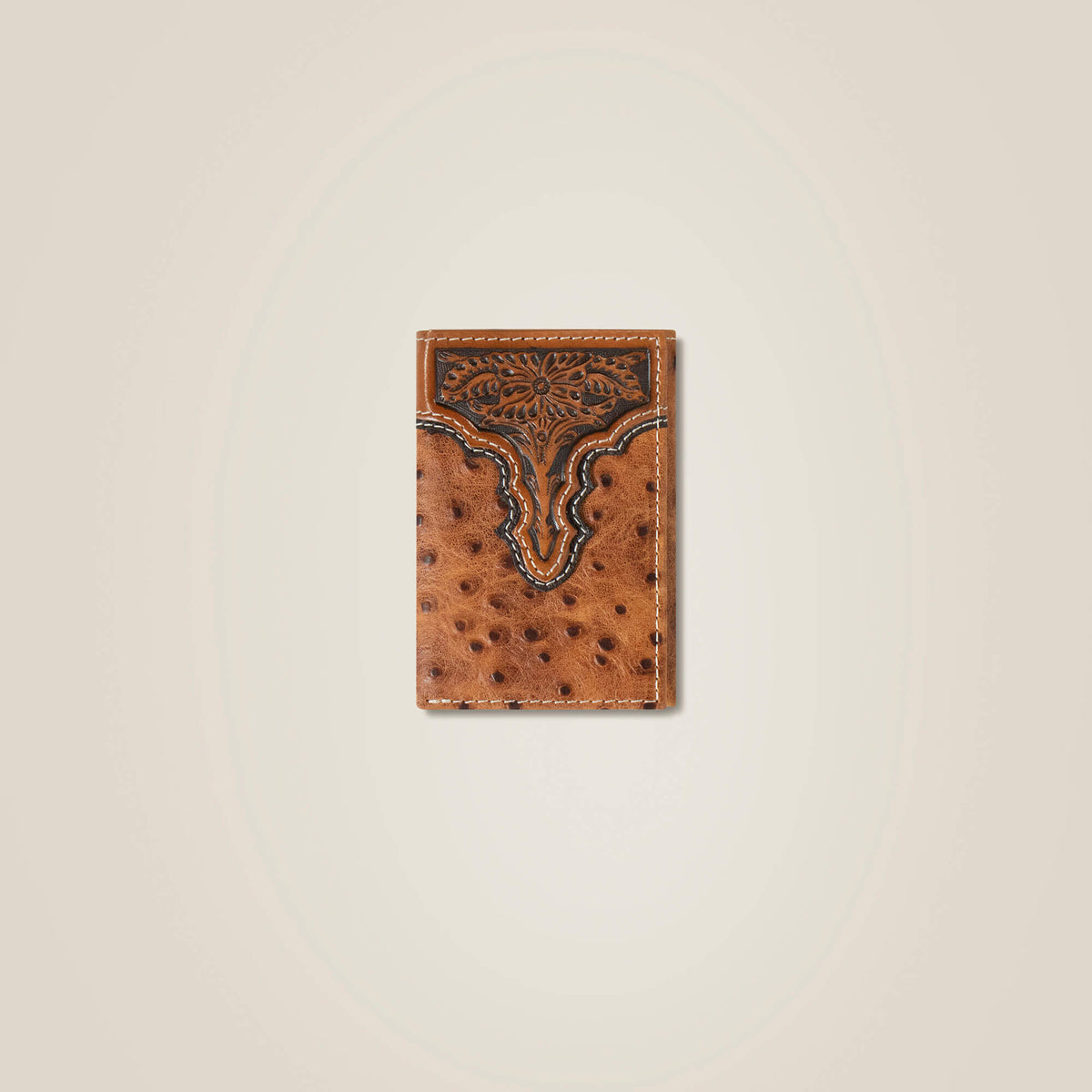 Ostrich Trifold Wallet - Ariat New